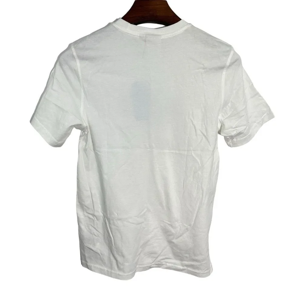 Lot Of 2 Adidas Trefoil Logo Classic Cotton T-Shirt‎ White/Black CW070 CW0710
